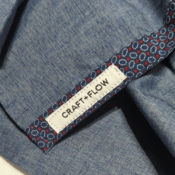 Elegant Denim Blue Casual Shirt for Men - Picture 9 of 13